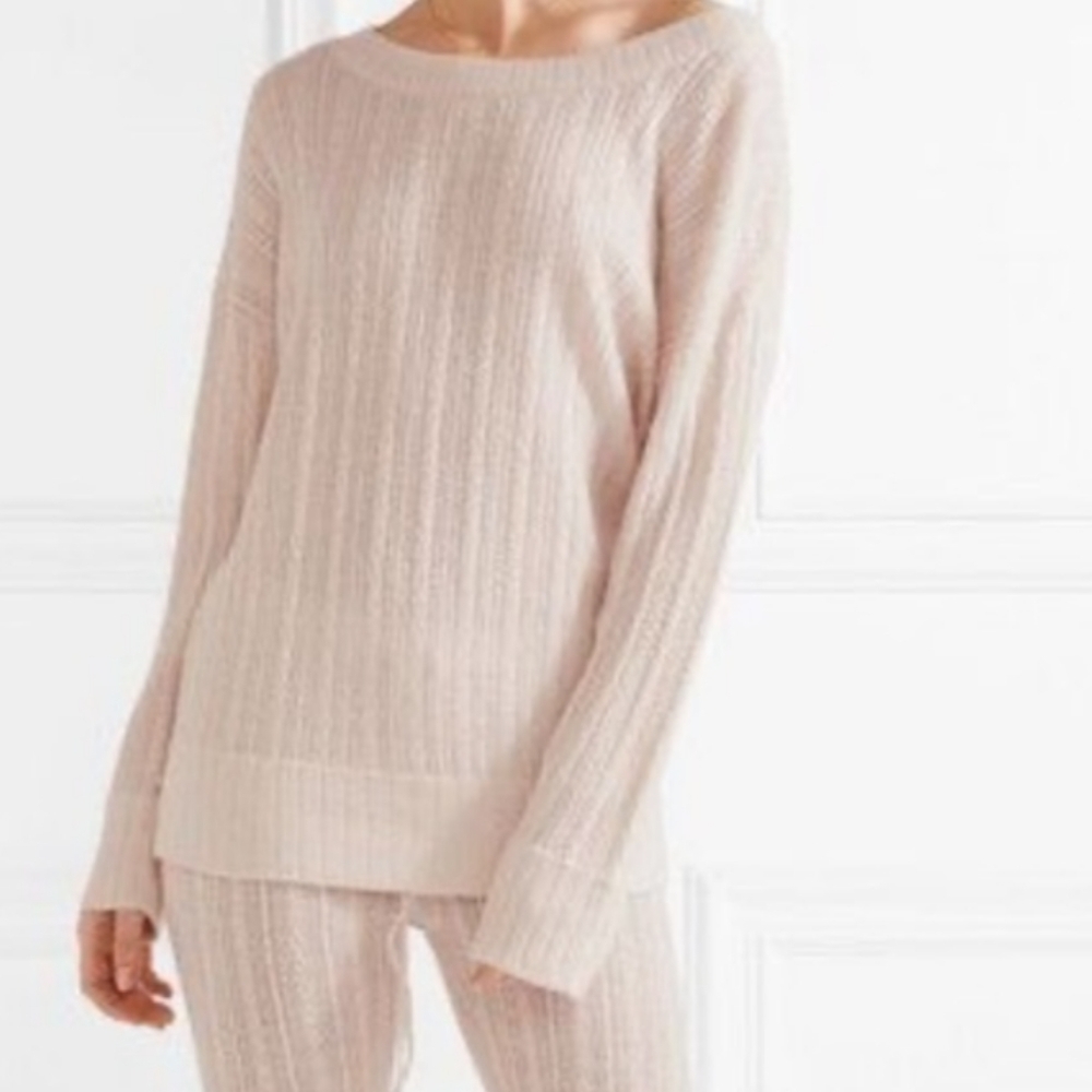 Eberjey Elsa Cable‎ Knit Sweater Top